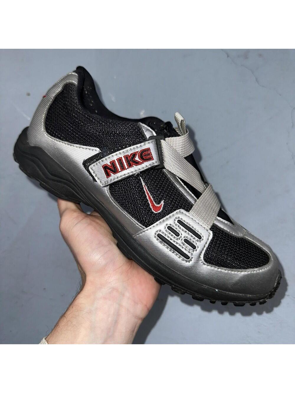 Nike Size 10 VTG 171105-061 Contagious Women's Cycling Shoes Silver 1998 90s